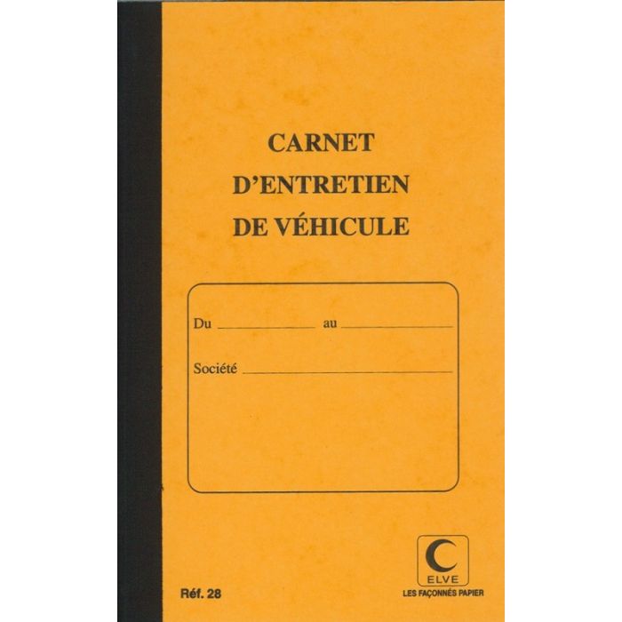 Carnet pour véhicules