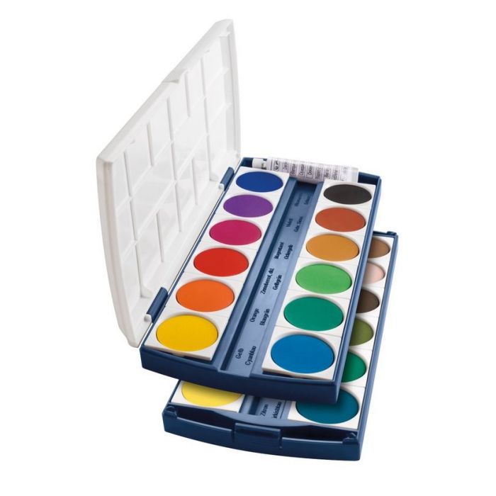 Set de peinture à l'eau avec 20 couleurs en tube de 10 ml