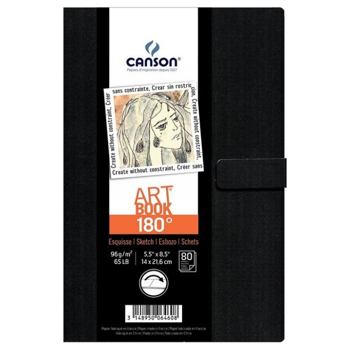 Carnet à Croquis - 89 x 140 mm CANSON Artbook 180 degrés