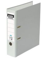 Classeur à levier en PVC - Dos 80 mm - Gris : ELBA Rado Plast Image