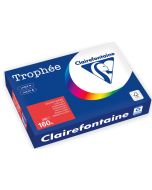 Ramette de papier Trophée de 250 feuilles A4 160g - Rouge corail : CLAIREFONTAINE Visuel