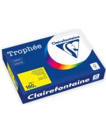 Ramette de papier Trophée 250 feuilles A4 160g - Jaune soleil CLAIREFONTAINE