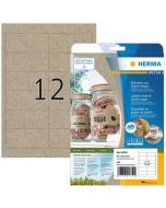 Étiquettes adhésives - 97 x 42,3 mm - brun naturel HERMA Lot de 240 - image