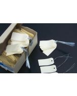 Etiquettes à trou et fil de fer - 80 x 38 mm - Beige : AGIPA Lot de 1000 Visuel