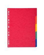 EXACOMPTA : Jeu de 5 intercalaires neutres en carte lustrée 1405E