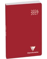 Agenda Scolaire 2026/2027 - Work and After - Rouge CLAIREFONTAINE Image couverture rouge
