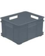 Bac de rangement Euro-Box XL - 28 litres - Gris : KEEEPER Bruno