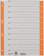 Photo Intercalaires en carton - 240 x 300 mm - 230g/m² - Gris/Orange : LEITZ Lot de 100 - 1652-00-45