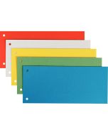 Lot de 25 intercalaires en carton - 240 x 105 mm - Assortiment : LEITZ Modèle