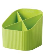 Photo Pot à crayons Multipot Economy - Bleu transparent : HELIT H6390230