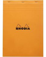 Bloc-notes quadrillé - Couverture Orange - 210 x 297 mm A4 RHODIA N°18 Fermé