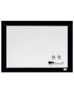 Tableau mural magnétique - 585 x 430 mm - Blanc/Noir : NOBO image