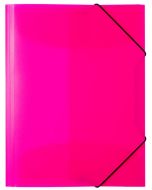 Chemise à élastiques A4 en PP translucide - Rose : HERMA Visuel