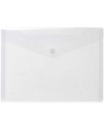 Pochette enveloppe A4 à bouton-pression - Violette Transparente HERMA