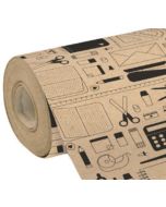 Papier Cadeau Papeterie sur rouleau - Brun / Noir - 700 mm x 50 m CLAIREFONTAINE