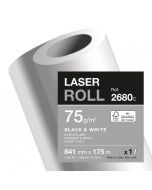 Papier pour traceur laser - 841 mm x 175 m - 75g : CLAIREFONTAINE Visuel