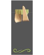 Pochette à couverts - Gris/Vert HYGOSTAR Lot de 520