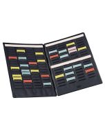 Photo Mini planning portable pour fiches T - Indice 1,5 - Pliable - 4 colonnes : NOBO 3084000