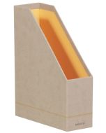 Porte-revues en simili cuir RHODIARAMA - Dos de 100 mm - A4 - Beige RHODIA