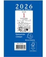 Ephéméride 2026 - Bloc 97 x 65 mm - Comique EXACOMPTA