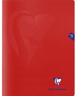Cahier 24 x 32 cm - 96 pages - Petits Carreaux - Rouge CLAIREFONTAINE Mimesys
