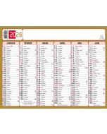 Calendrier 2026 130 x 170 mm EXACOMPTA 34411E