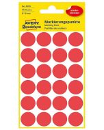 Pastilles adhésives amovibles - 18 mm - Rouge AVERY Lot de 96