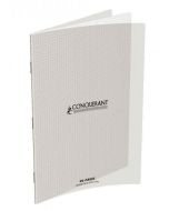 Cahier 96 pages Petits carreaux - 21 x 29,7 cm - Polypro Incolore CONQUERANT