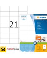 Étiquettes adhésives - 105 x 39 mm - Blanc : HERMA Premium Lot de 1400 Image