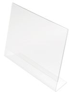 Porte-visuel droit - 1/3 A4 portrait DEFLECTO Exemple modèle