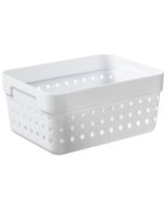 Bac de rangement pour Tiroir - 158 x 118 x 73 mm - Blanc NHG Seoul Organizer L