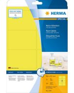 Étiquettes adhésives - Jaune fluorescent - 99,1 x 67,7 mm HERMA 5144