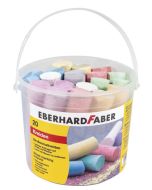 Seau de 20 Craies de trottoir - Assortiment EBERHARD FABER