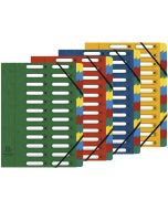 5324E EXACOMPTA  : Trieur avec élastiques  Assortiment photo