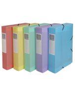 Boîte de classement - Dos 60 mm - Assortiment : EXACOMPTA Chromaline Pastel image
