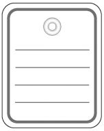 Etiquettes de prix à trou avec fil et goupille - 40 x 50 mm - Blanc HERMA Lot de 1000