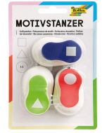 Perforateurs Triangle, Cercle et Carré : FOLIA Lot de 3 image