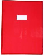 Protège-cahier - 240 x 320 mm - Rouge transparent : CLAIREFONTAINE Cristalux Visuel