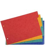 Jeu de 4 Intercalaires pour Classeur Fiches Bristol A5 148 x 210 mm EXACOMPTA