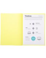 Sous-chemises pour dossier A4 Jaune EXACOMPTA 850105E