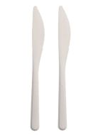 Fourchettes jetables en Bioplastique - Blanc PAP STAR Pure Lot de 100