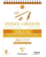 Bloc de 50 feuilles de papier à dessin A4 CLAIREFONTAINE