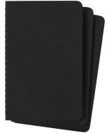Carnet de Notes Quadrillé P/A6 - Couverture Carton Noir MOLESKINE Lot de 3