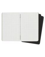 Carnet de Notes Quadrillé 21 x 13 cm - Noir MOLESKINE Lot de 3