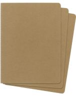 Carnet de Notes Ligné - 190 x 250 mm - Couverture Carton Marron MOLESKINE Lot de 3
