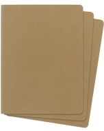 Carnet de Notes Uni - 190 x 250 mm - Couverture Carton Marron MOLESKINE Lot de 3