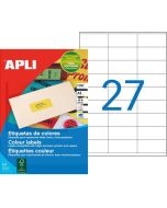 Étiquettes adresses vertes - 70 x 31 mm : AGIPA Lot de 2700 Visuel