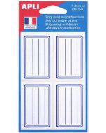 Étiquettes scolaires - 36 x 56 mm - Bleu APLI Lot de 32