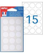 Photo Pastilles adhésives 19 mm - Blanc (AGIPA 111941 Etiquettes)