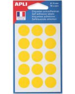 Pastilles 19 mm - Jaune APLI Lot de 90